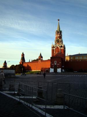 spasskaya 塔, 克里姆林宫墙, 红场, 莫斯科, 俄罗斯