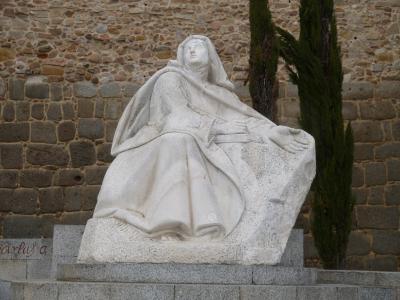 纪念碑, 雕像, 阿维拉, 西班牙, 卡斯蒂利亚, 圣洁, 天主教