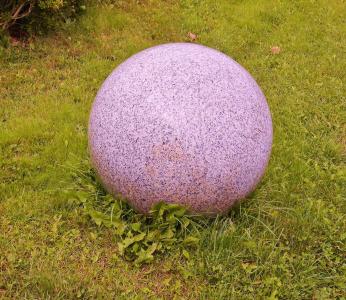 石球, 石头, 关于, 大, 花岗岩, 颜色, 粉色
