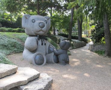 玩具熊, 雕塑, 公园, 石头, 花岗岩, 玩具, 戏剧