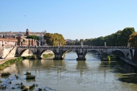 意大利, 罗马, 台伯河, 桥梁圣洁天使