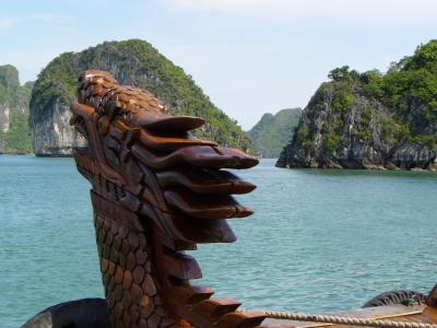 越南, 下龙湾, 景观, 水, 自然, 船舶