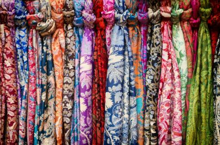 颈部围巾, 市场, 选择, 颜色, 多彩, 光明, 生动
