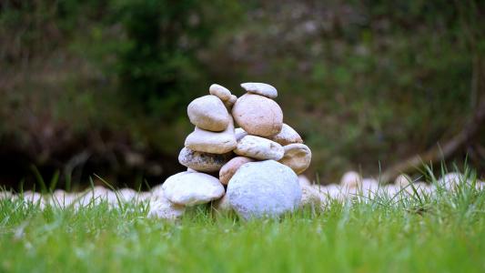 石头, 平衡, 和谐, 丘, 集团, 和平, 放松