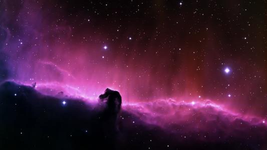 紫色, 星级, 粉尘, 天空, 空间, 暗星云, 夜晚的天空
