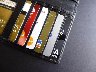 信用卡, 卡, 钱包, 钱, 塑料, 银行, 借记卡