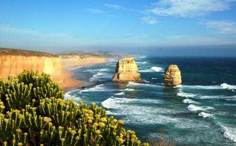 十二使徒, 澳大利亚, 岩石, 海岸, 悬崖, 维多利亚-澳大利亚, 大洋路