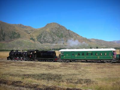 山, 火车, 蒸汽, 新西兰