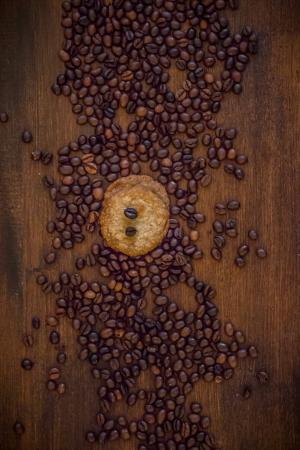 咖啡, 饼干, 受益于, 黑色, 咖啡厅, 咖啡因, 饮料