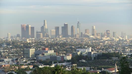 洛杉矶, 市中心, 天际线, 城市, 加利福尼亚州, 洛杉矶地平线, 建设