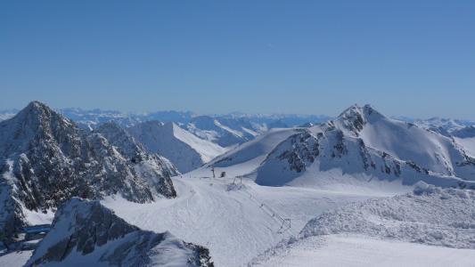 奥地利, stubai, 滑雪板, 冬天, 山脉