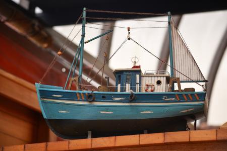 模型, 小船, 木材, 船模, 展览, 海洋, 精度
