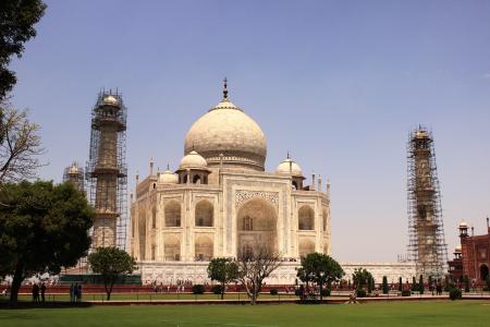 泰姬陵, 恢复, 著名, 印度, 旅行, 建筑, 建设