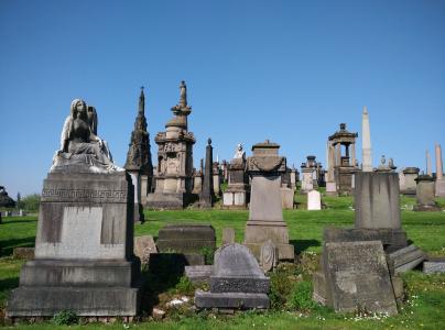 公墓, 格拉斯哥, 墓地, 坟墓, 苏格兰, 著名的地方, 纪念碑