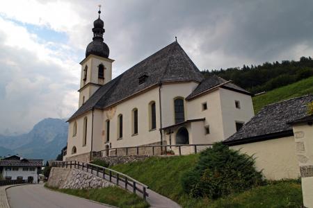 教会, 房子里的崇拜, 上部巴伐利亚, 拉姆绍, 天主教, 建筑, 具有里程碑意义