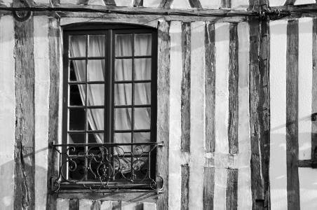 窗口, 立面, 房子, 钉, 诺曼底, 遗产, 历史