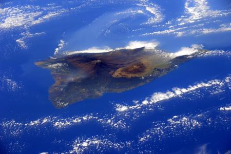 夏威夷岛, 海洋, 地球, 云彩, 海, 鸟瞰图, 水