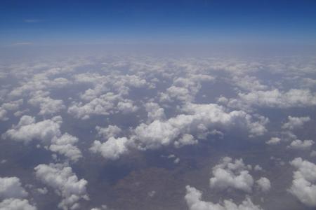 云彩, 积云, 鸟瞰图, 印度