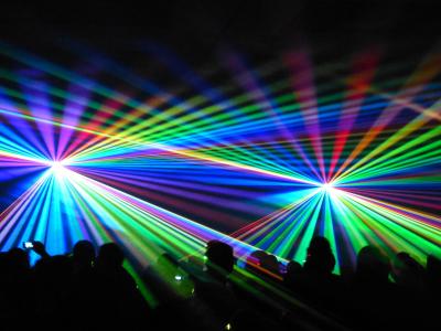激光, 显示, 激光表演, 多彩, 颜色, 光, 人工光源