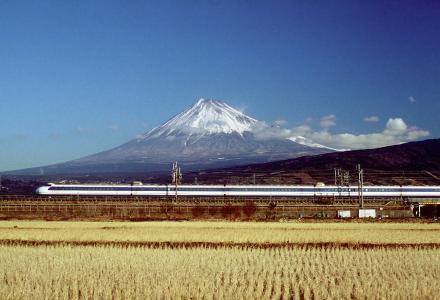富士, 装载, 日语, 景观, 山, 天空, 雪