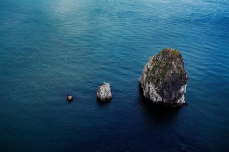 岩石, 岛屿, 中东, 蓝色, 水, 海洋, 海