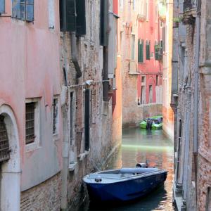 威尼斯, 运河, 小船, 建筑, 建设, 威尼斯, 大