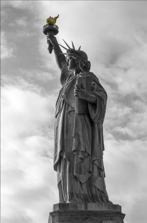 自由, 美国, 纽约, 具有里程碑意义, 雕像, 符号, 纪念碑