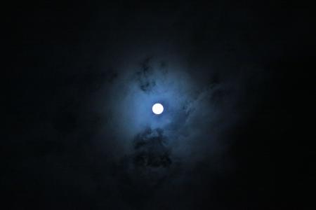 夜景, 月亮, 云计算, 夜晚的天空, 晚上, 在晚上, 气氛