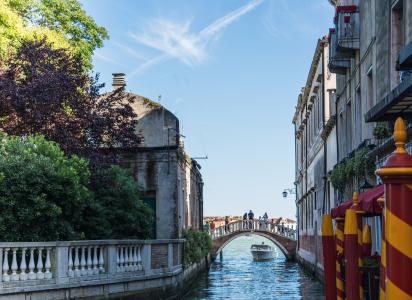 威尼斯, 意大利, 欧洲, 运河, 桥梁, 旅行, 水