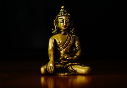 佛, 图, bronse, 金佛, 冥想, 亚洲, 佛教
