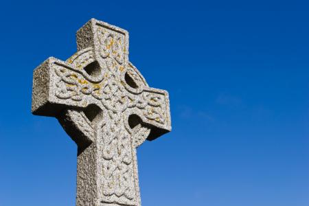 十字架, 凯尔特人, 苏格兰, 天空, 蓝色, 宗教, 基督教