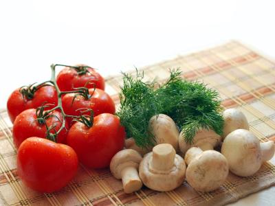蘑菇, 西红柿, 绿党, 营养, 美味, 晚餐, 美食家