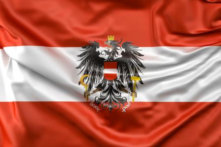 国旗, 奥地利, 鹰, 奥地利的旗帜, 风很大, 标志, 波纹