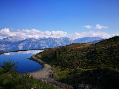 montafon, 水库, 山脉, 蓝色, 湖, silvretta, 景观