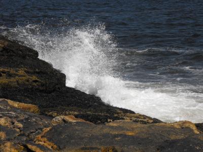 波, 飞溅, 海洋, 水, 海岸, 岩石