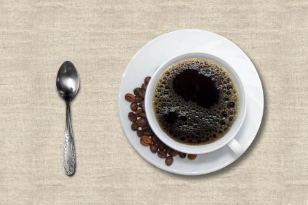 咖啡, 杯碟, 黑咖啡, 茶勺, 茶匙, 饮料, 飞碟