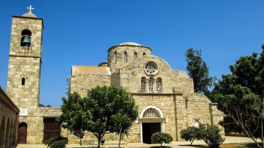 塞浦路斯, 法马古斯塔, 圣拉萨罗 varnavas, 修道院, 教会, 老, 宗教