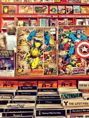 漫画, comicshop, 超级英雄, 阅读, 书, 商店, 阅读