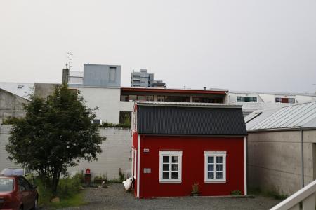 rejkjavik, 城市中心, 冰岛, 小红平房