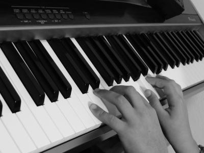 钢琴, 手, 钥匙, 键盘