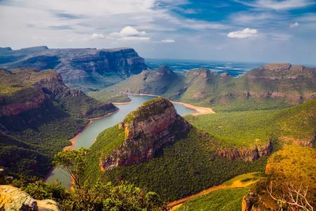 南非, 景观, 风景名胜, 天空, 云彩, 河, 水