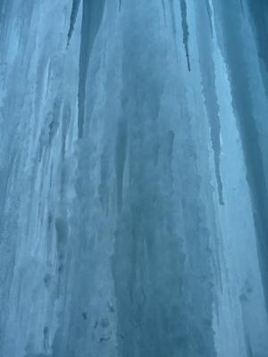 冰帘, 冰柱, 微光, 光, 蓝色, 透明, 冰的形成