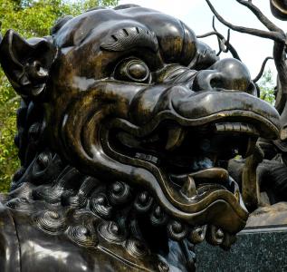 broncefigur, 雕像, 幻想图