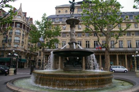 喷泉, 巴黎, 法国, 欧洲, 广场