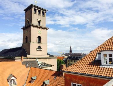 圣母堂, 堡议会, 哥本哈根, 天台景色, 我们的女洗手间, 采取, 建筑