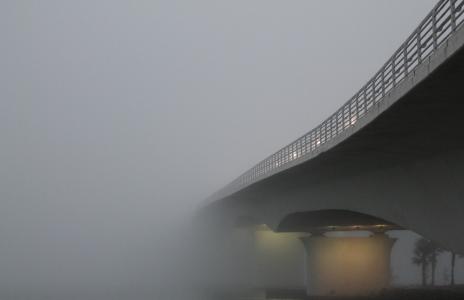 桥梁, 雾, 有雾