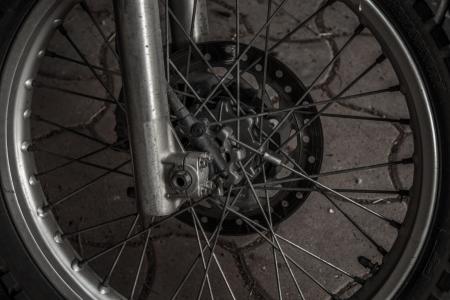 车轮, 摩托自行车, 成熟的, 摩托轮胎, 关于, 辐条