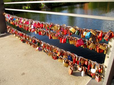 挂锁, 桥梁, 爱情锁, 爱, 友谊, 浪漫, 爱的象征