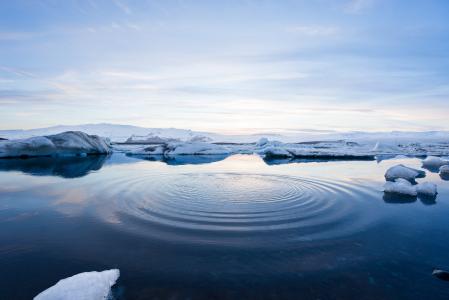 北极, 海, 水, 冰, 浮动, 自然, 北
