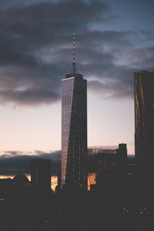 1世贸中心, 市中心, 高层, 曼哈顿, 纽约, 一个世界贸易中心, 摩天大楼